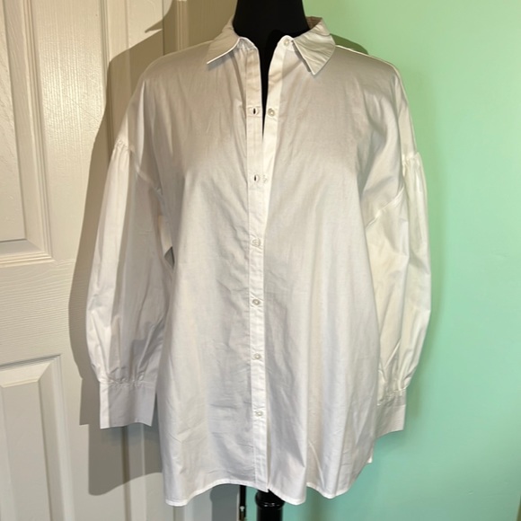 Primark Tops - Basic White Blouse Tunic Length